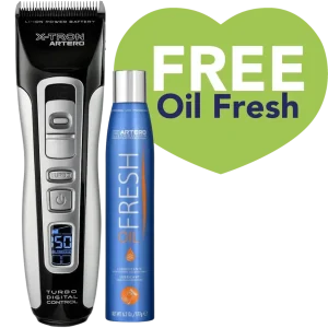 Cordless Clipper X-Tron with Free Oil Fresh by Artero
