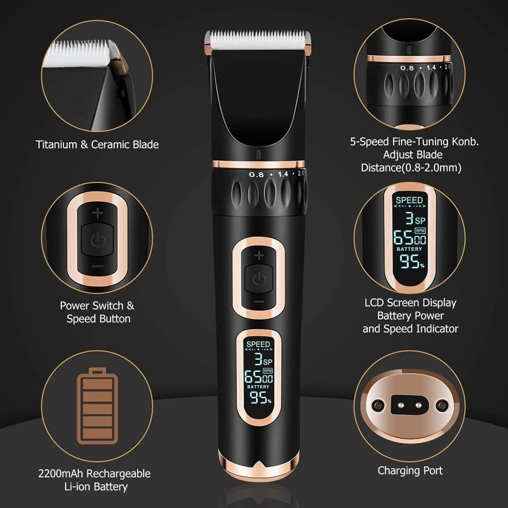 Cordless Grooming Clippers with Ceramic Blade - Image 2