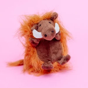 Tiny Walter Warthog Squeaky Plush Dog Toy