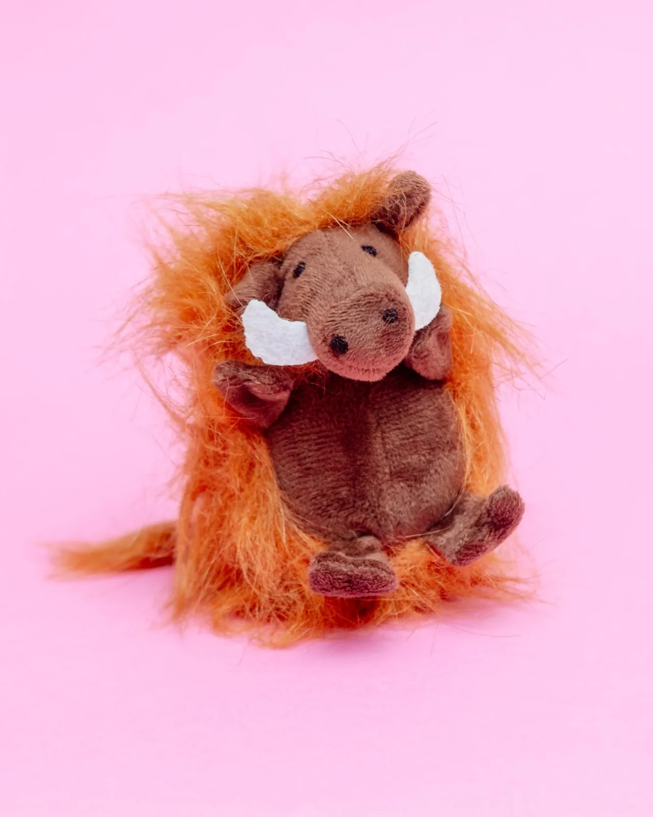 Tiny Walter Warthog Squeaky Plush Dog Toy