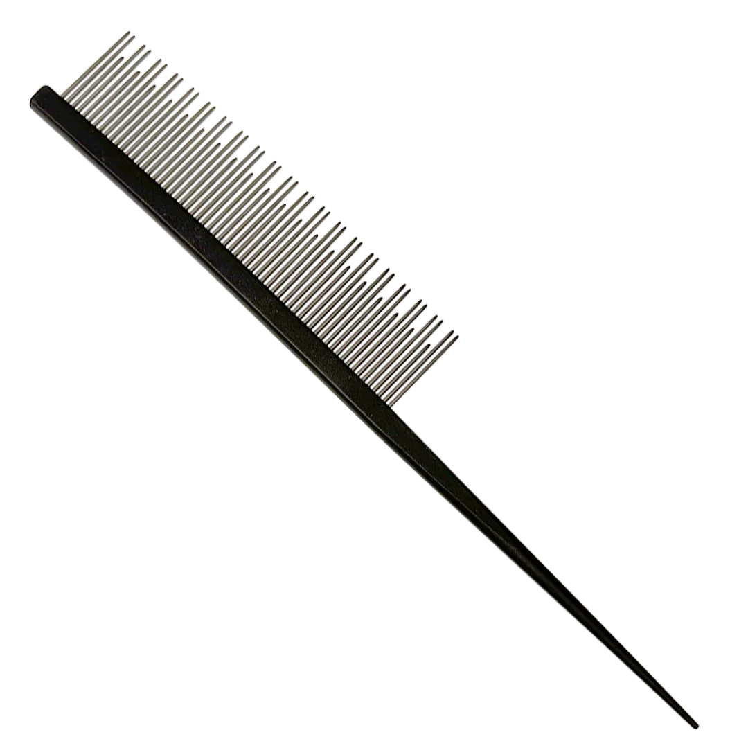 7" Parting Comb Dual Tooth Black by Chris Christensen