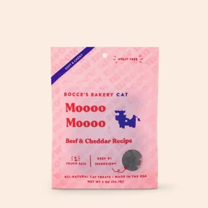 Moooo Moooo Beef & Cheddar Soft & Chewy Cat Treats (Made in the USA)