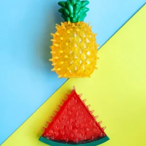We Should Chill! Freeze-Me Pineapple + Watermelon Dog Toys