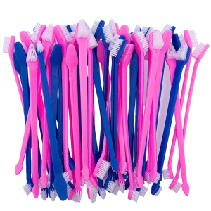 Dual-end Tooth Brushes 50 Count Pink/Blue by PetStore.Direct