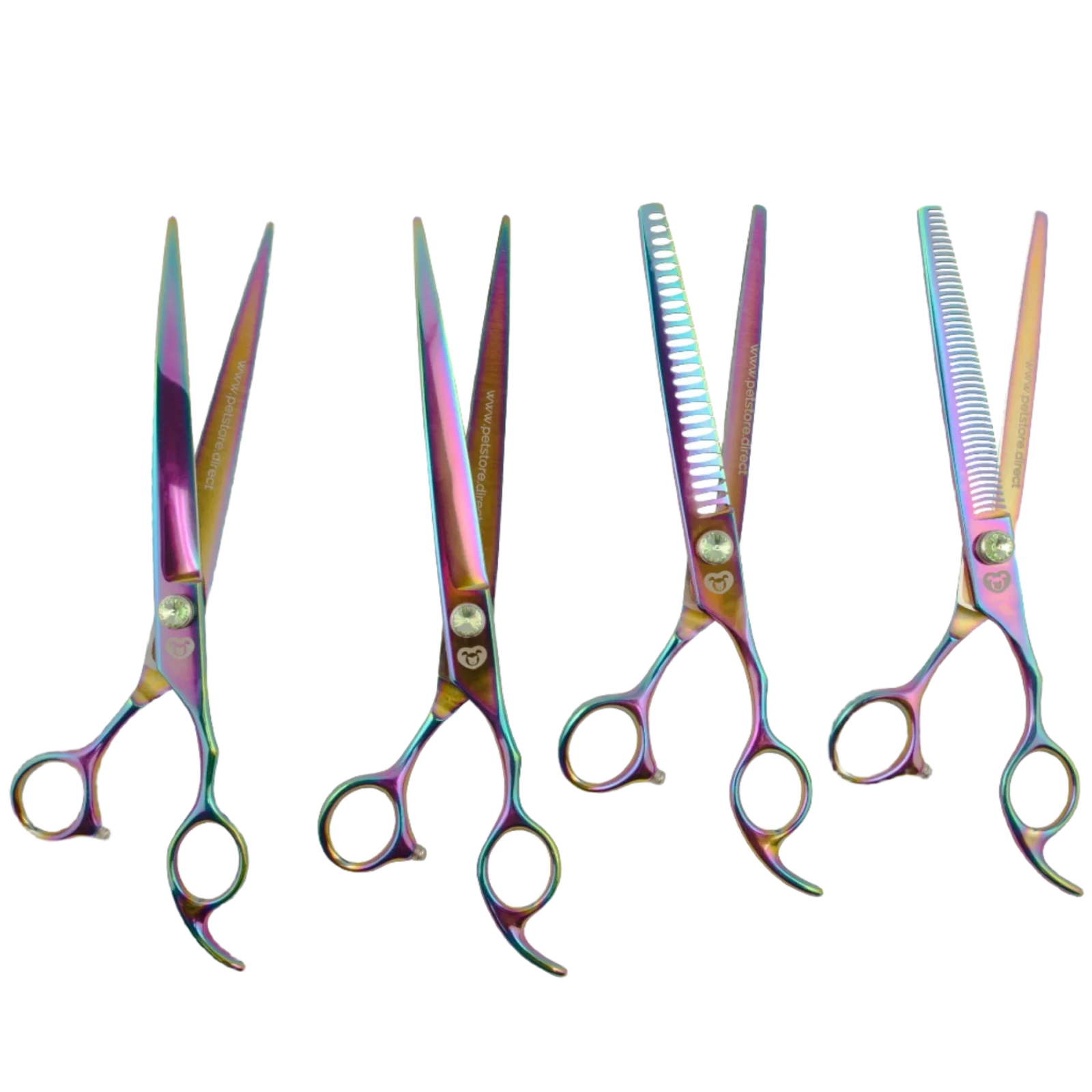 8" 4-Piece Rainbow Shears Set by PetStore.Direct - Image 2