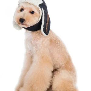 Denim & Sherpa Trapper Dog Hat (FINAL SALE)