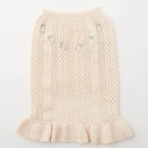 Floral Knit Dog Dress