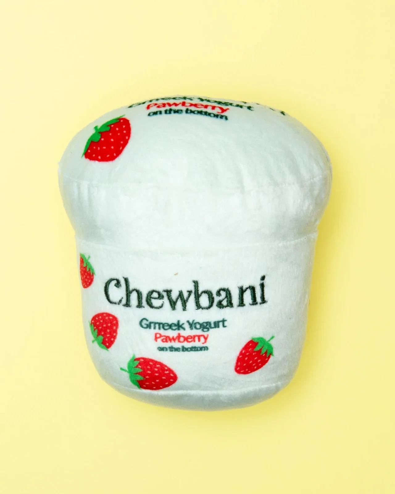 Chewbani Greek Yoghurt Plush Squeaky Dog Toy - Image 2