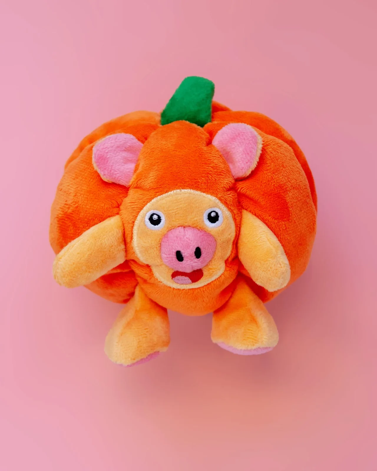Pumpkin Monkey Squeaky Plush Dog Toy (FINAL SALE)