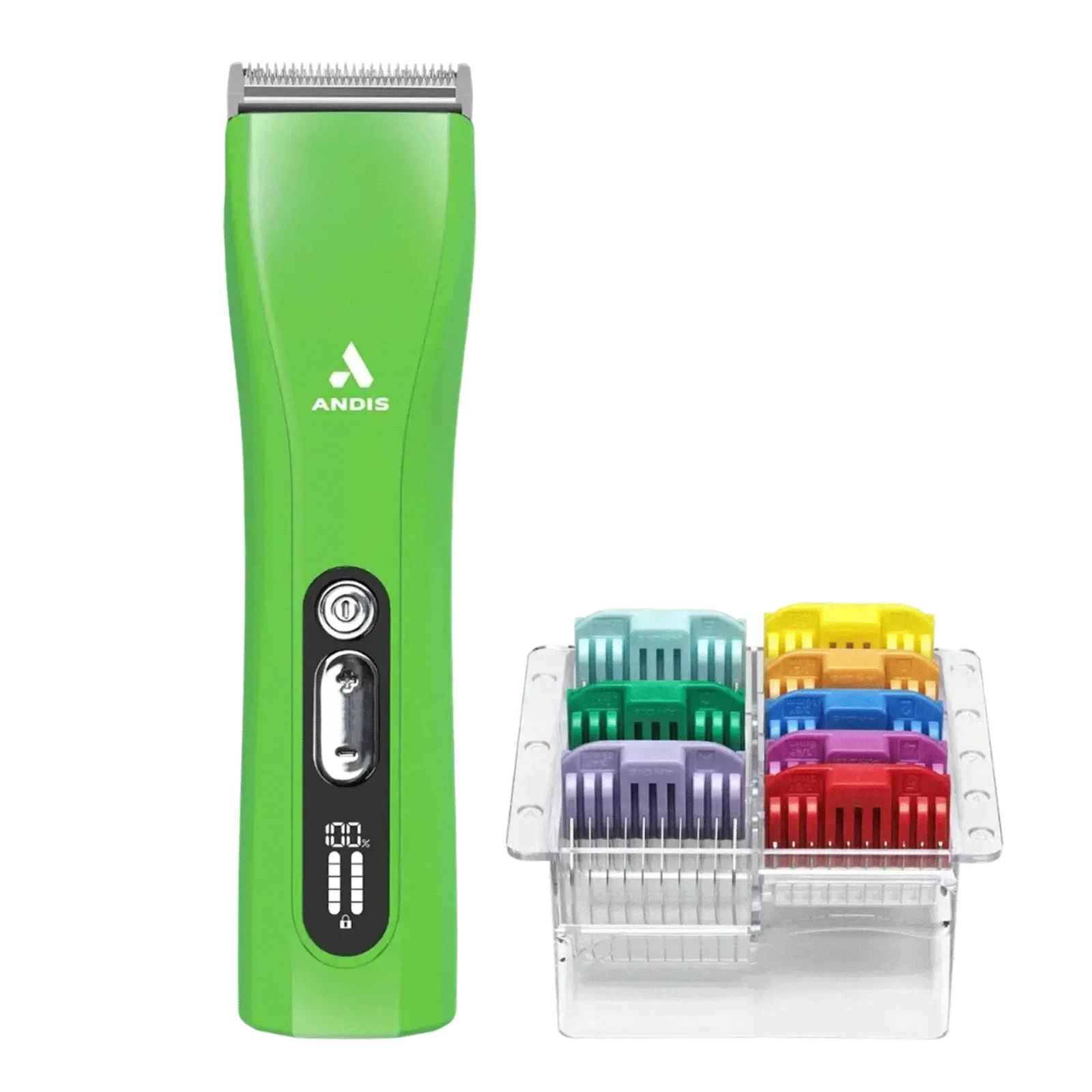ProClip 5-in-1 Green Clipper with 8Pc Comb Attachment Set by Andis