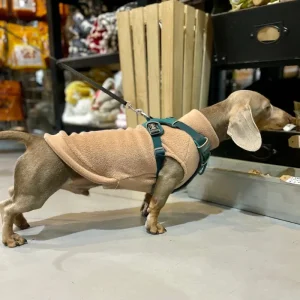 Dachshund Fleece Jumper in Camel (Made in the UK) (FINAL SALE)