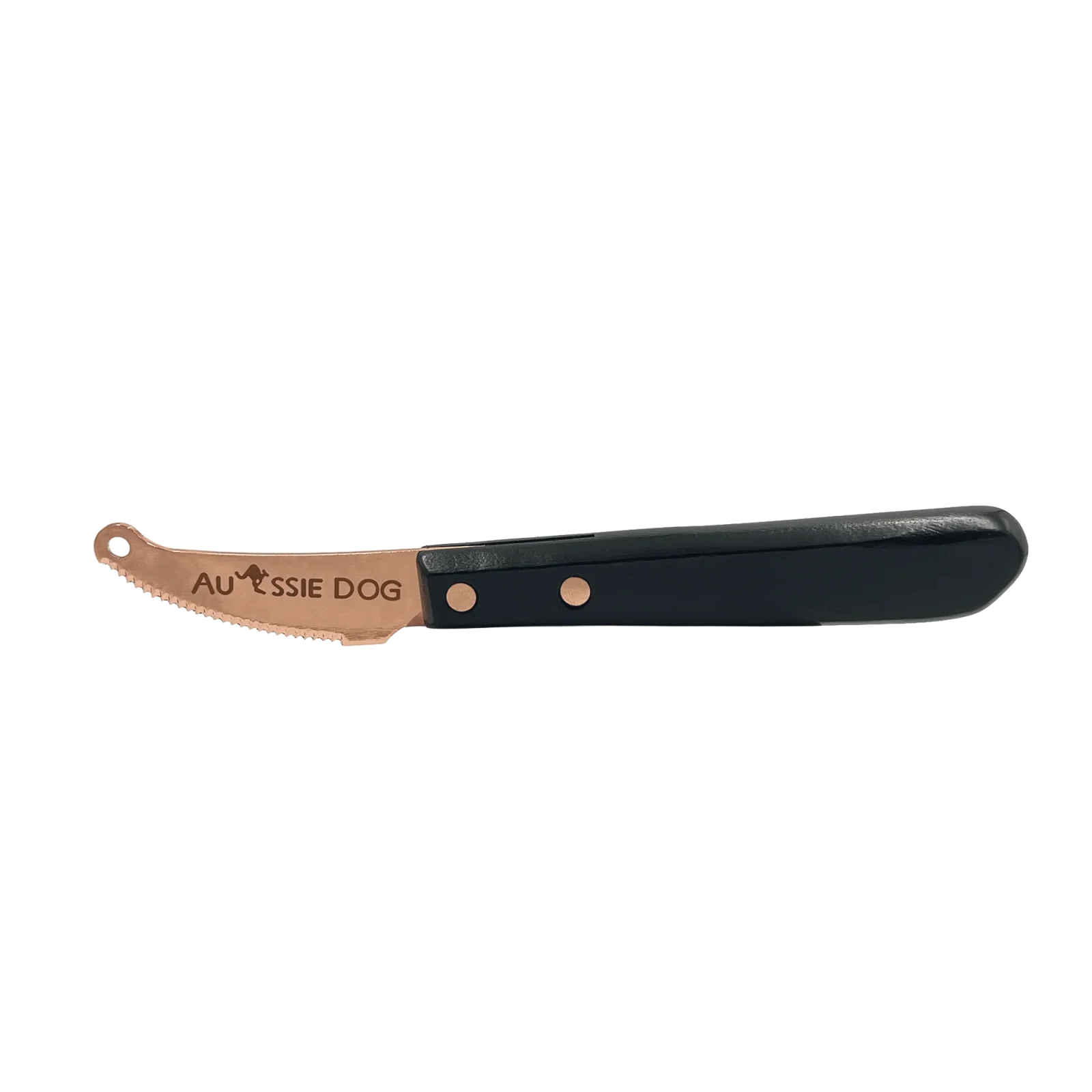 26 Teeth Left Curved Blade Stripping Knife by Aussie Dog