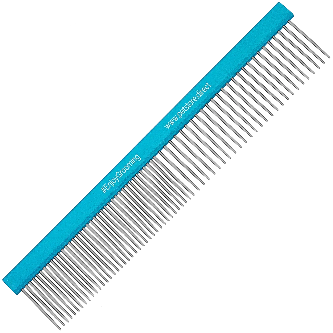 Limited Edition 7.5" Regular Blue 50/50 Comb by PetStore.Direct