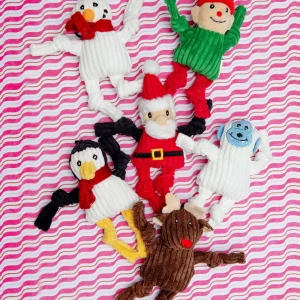 Santa's Workshop Wee Huggles Plush Squeaky Dog Toys