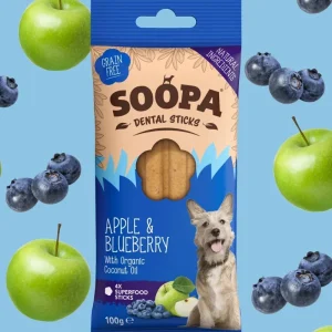 Apple & Blueberry Dental Dog Sticks