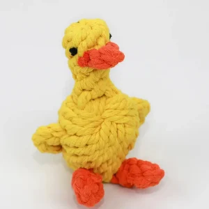 Sunny Yellow Duck Dog Rope Toy