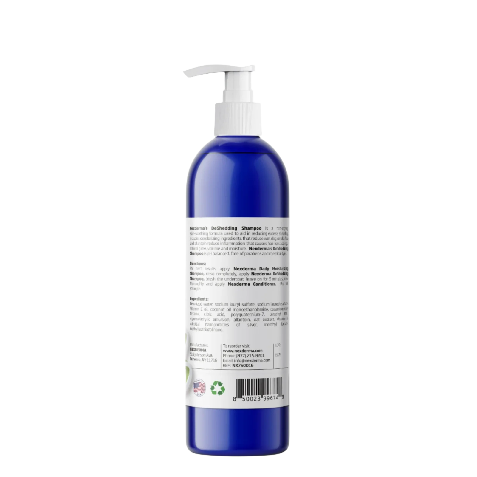 Deshedding Shampoo 16oz by Nexderma - Image 2