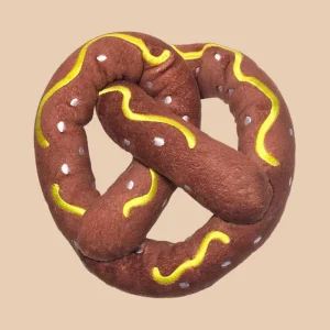 Pupper Pretzel Plush Squeaky Dog Toy