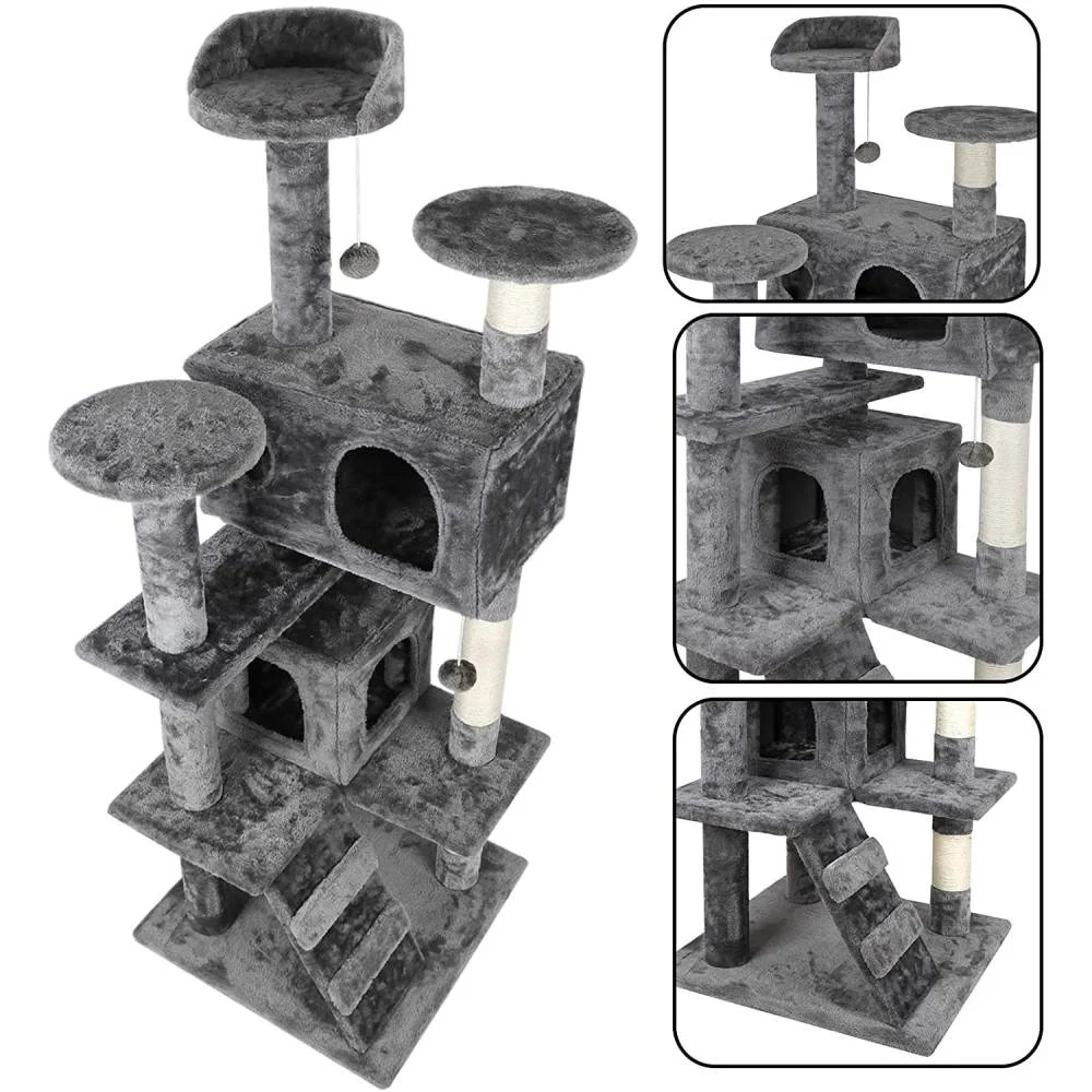 Multi Level Cat Tree with Two Houses - Image 2