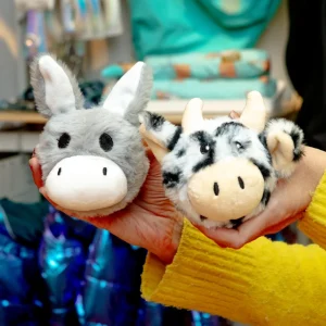 Cow & Donkey EZ Squeaky Dog Toy Set