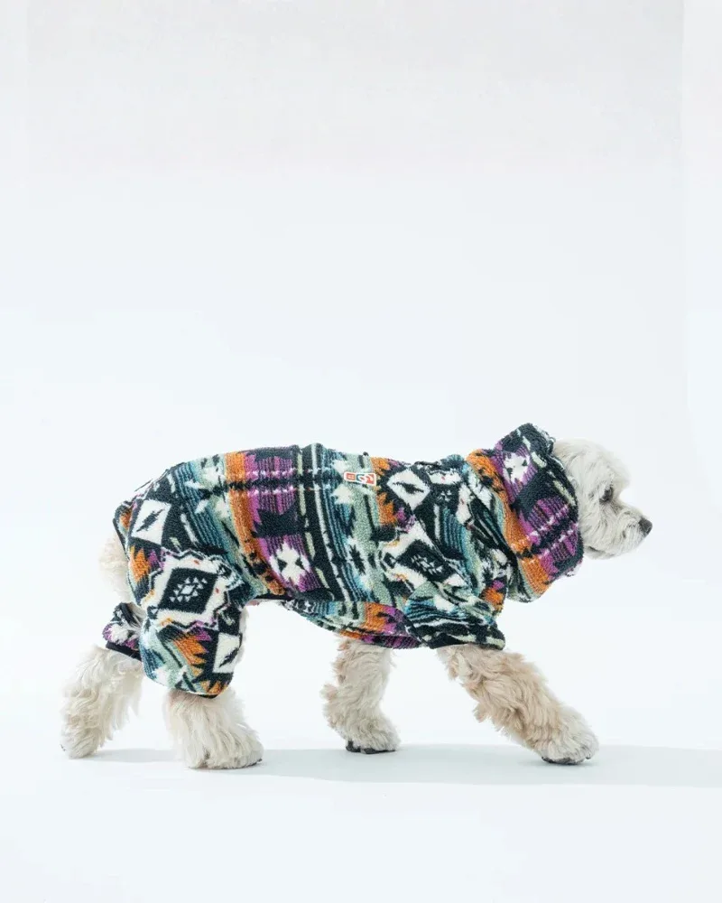 Sherpa All-in-One Dog Fleece in Moss