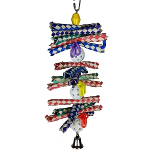 A&E Cage Company Finger Stack Bird Toy for Pet Bird Enrichment