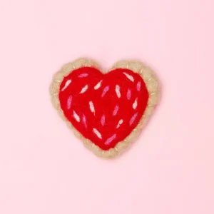 Heart Cookie Wool Cat Toy