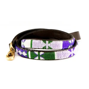 Yesterday Today Tomorrow Beaded Dog Leash (FINAL SALE)