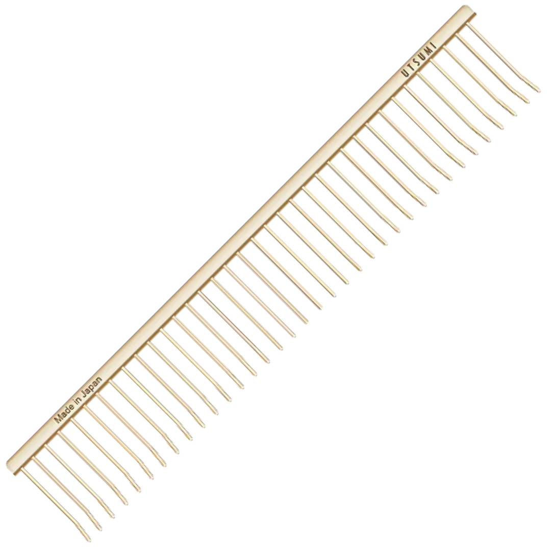 9.6" Curved Tip ECO Special #1 Comb Gold by Utsumi