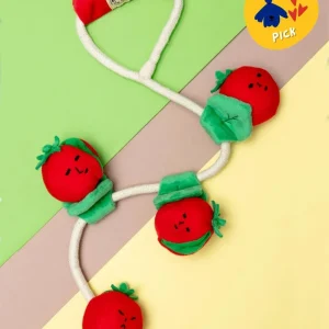 Cherry Tomato Nose Work & Tug Dog Toy