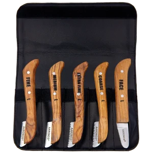 Set of 5 Left Handed Stripping Knife 723L by Aaronco