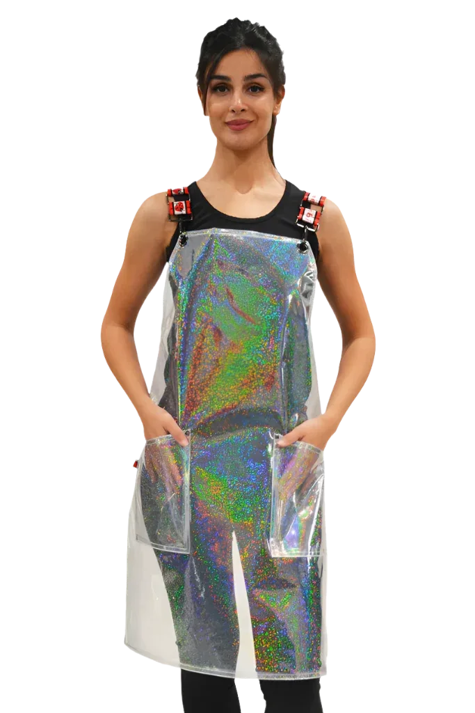 Clear Sparkle Signature Apron by Ladybird Line