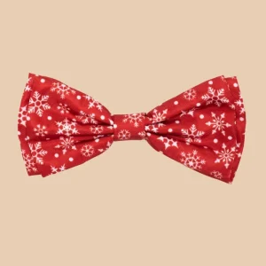 Dignified Dog Bow Tie in Let it Snowflake