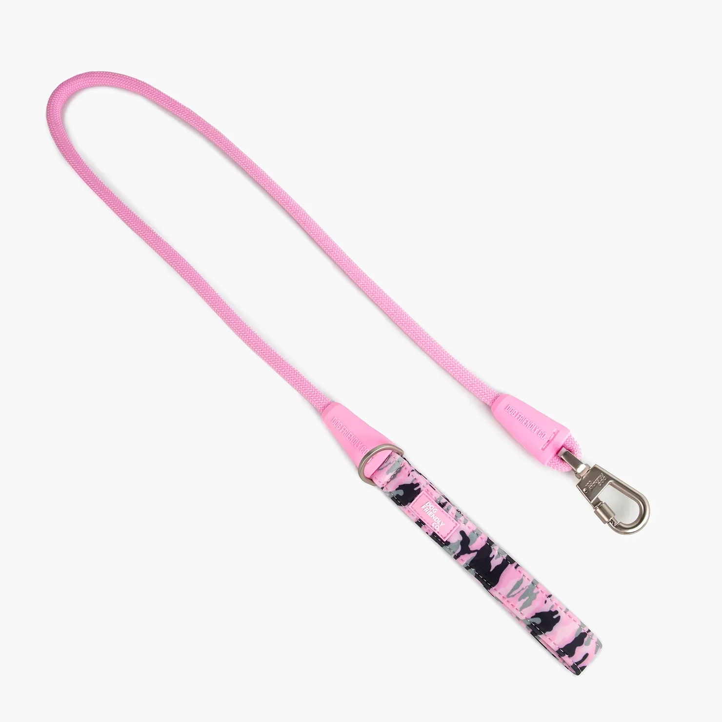 Rope Dog Leash - Pink Camo