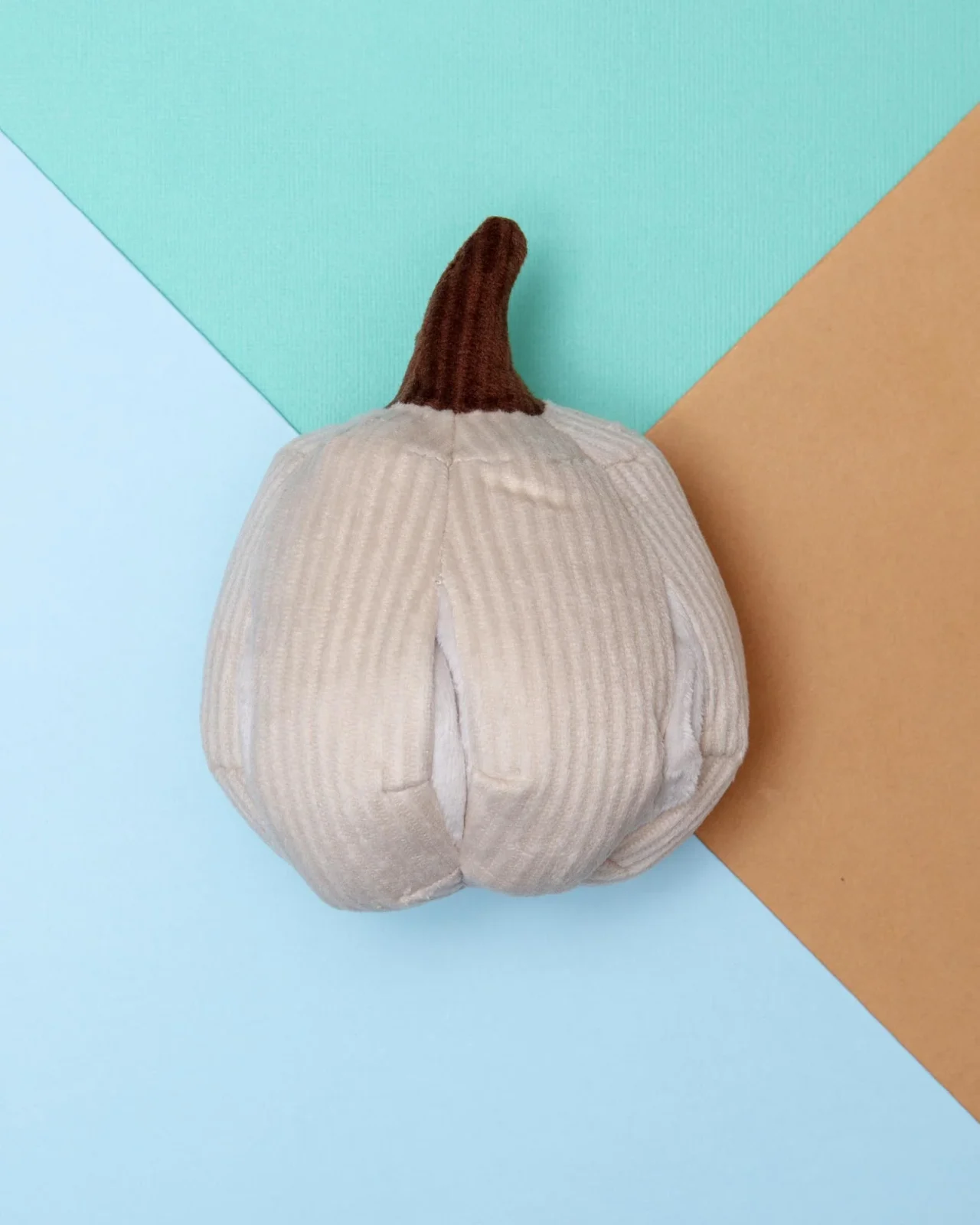 White Mini Pumpkin Snuffle Plush Toy for Dogs