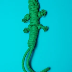 Eco-Friendly Green Lizard Dog Rope Toy (FINAL SALE)