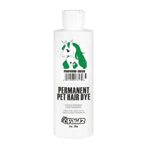 Permanent Dog Hair Dye Profound Green 8oz by Opawz