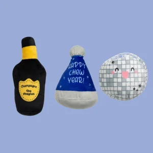 Yappy Chew Year Squeaky Dog Toy Set