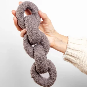 Boucle Many Links Squeaker-less Plush Dog Toy