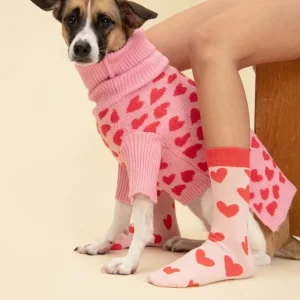 The Love Sweater Matching Human Socks