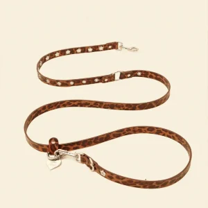 Flower Power Dog Leash in Cougar