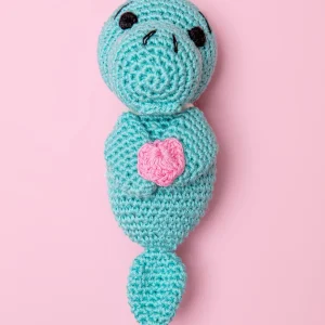Manuel the Manatee Cotton Knit Dog Toy