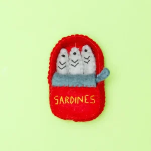 Sardines Wool Cat Toy