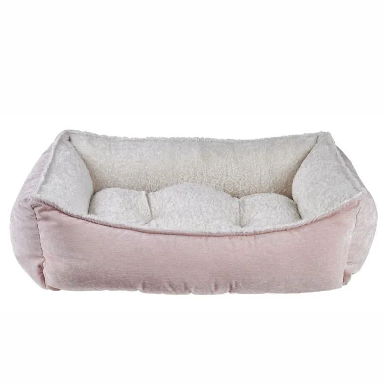 Scoop Bed in Blush & Ivory Sheepskin (Direct-Ship) - Image 2