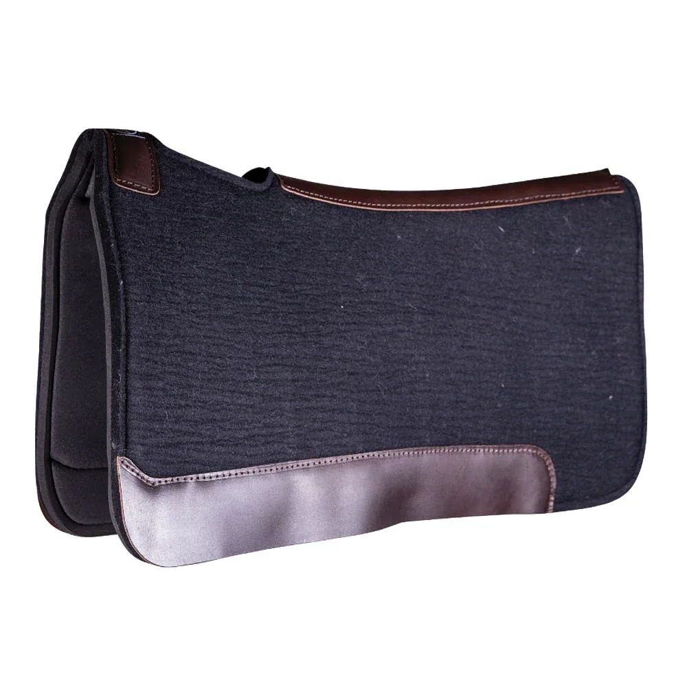 Professionals Choice 5/8in Black Felt/Rubber Work Saddle Pad