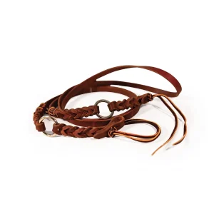 Professionals Choice 5/8in Bleeding Heart Ring 8ft Roping Rein