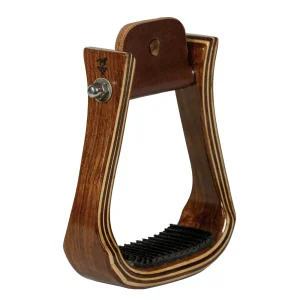 Professional's Choice Dark Gloss 2in Wood Barrel Stirrups