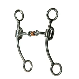 Professionals Choice Equisential Smooth Dog Bone Snaffle 7in Shank Bit