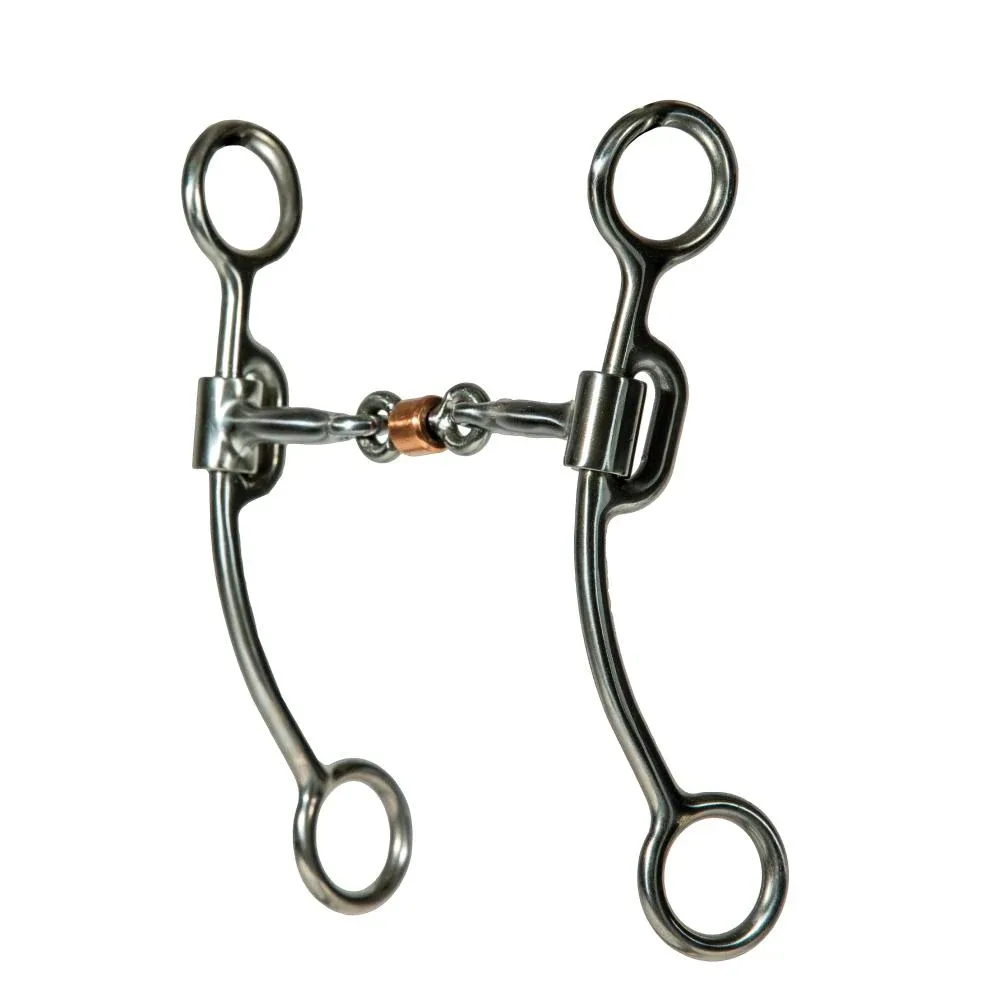 Professionals Choice Equisential Smooth Dog Bone Snaffle 7in Shank Bit