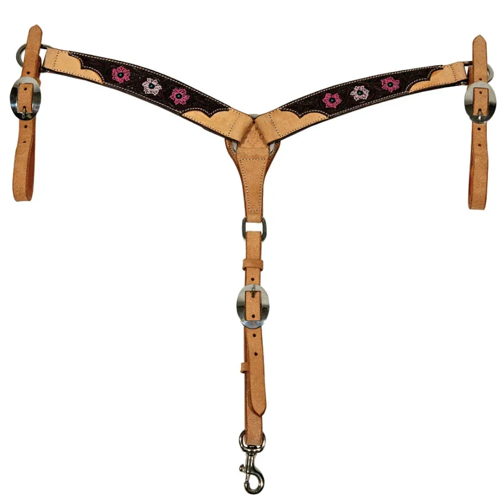 Professionals Choice Pink Flower Pony Breast Collar